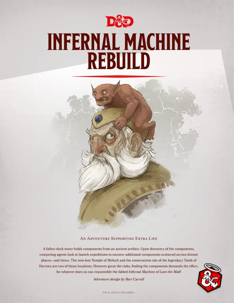 Avventure D&D disponibili solo in digitale: Infernal Machine Rebuild