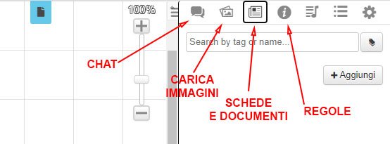 roll20 icone del menu