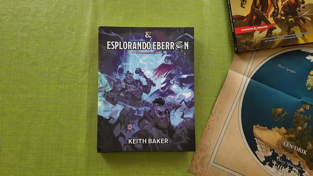 Esplorando Eberron, scritto dall'autore Keith Baker, espande l'ambientazione ufficiale facendoci riappropriare del suo lato Fantasy