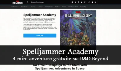 Spelljammer Academy, 4 mini avventure gratis su D&D Beyond