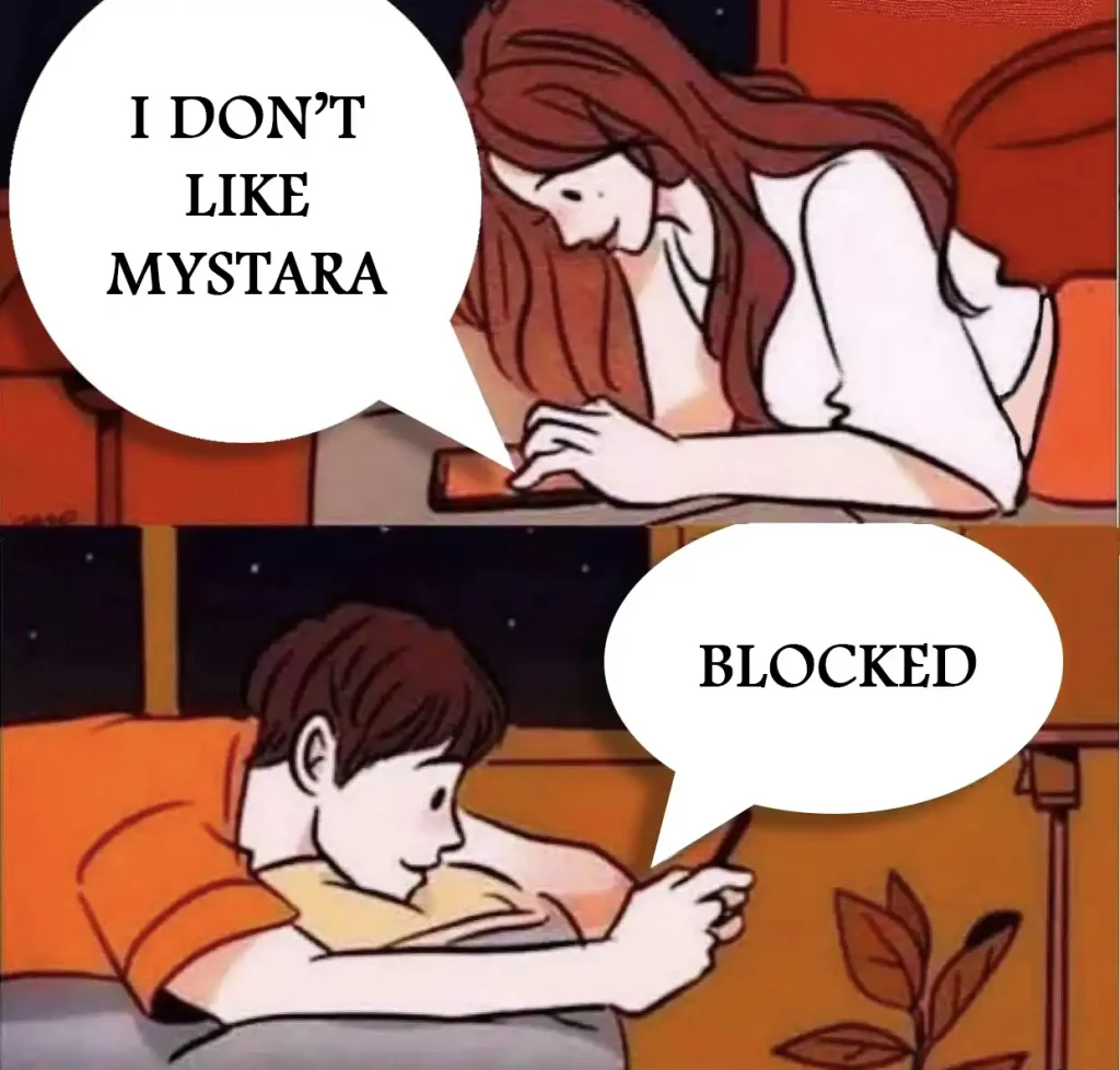 meme: I dont' like Mystara. Blocked