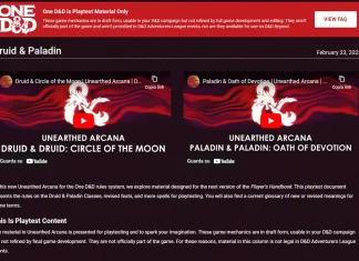 Priest Class, il druido di One D&D One D&D, Druidi e Paladini