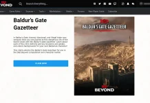 Gratis “Baldur’s Gate Gezetteer” su Beyond Baldur's Gate Gezetteer