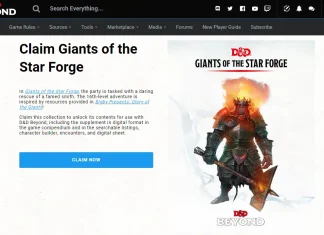 Giants of the Star Forge, avventura gratuita su D&D Beyond Giants of the Star Forge