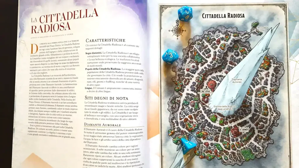 Viaggi nella Cittadella Radiosa: vista della cittadella