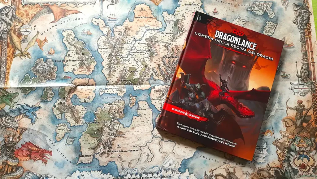 Dragonlance manuale e mappa