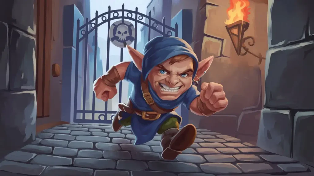 Il Movimento in D&D 2024: un ladro che si muove in un vicolo