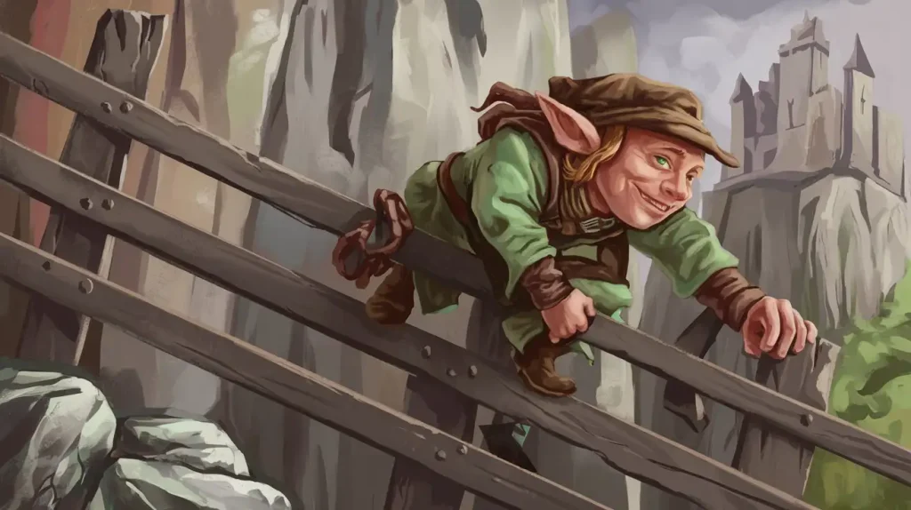 Il Movimento in D&D 2024: un halfling che salta una staccionata