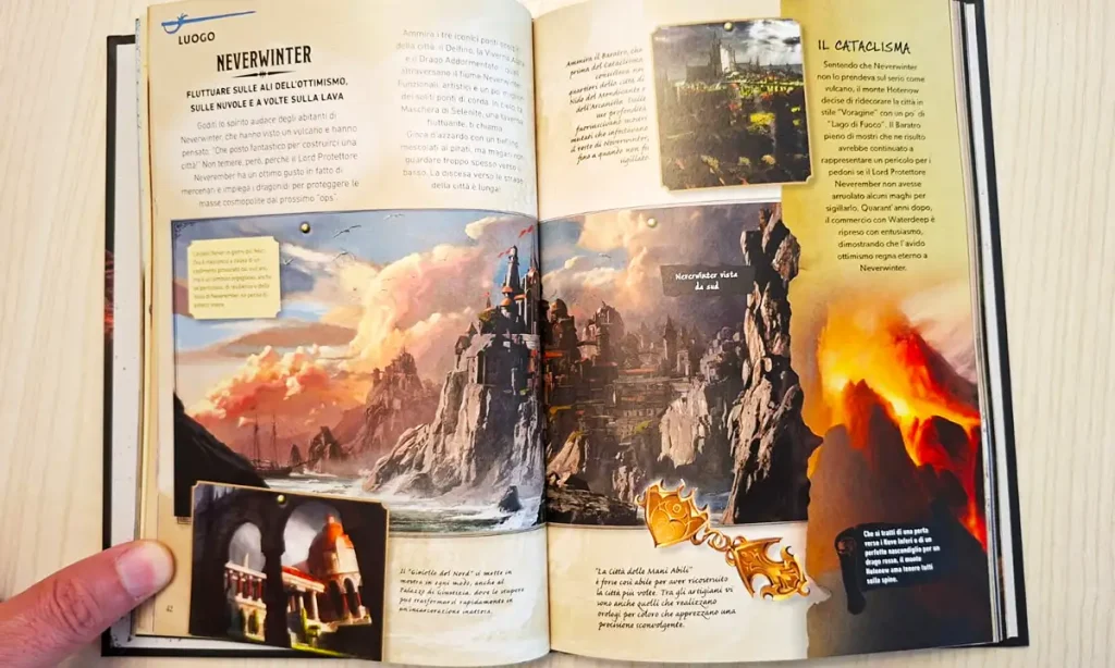 Pagina del libro dedicata a Neverwinter: Come non farsi mangiare dagli orsigufo