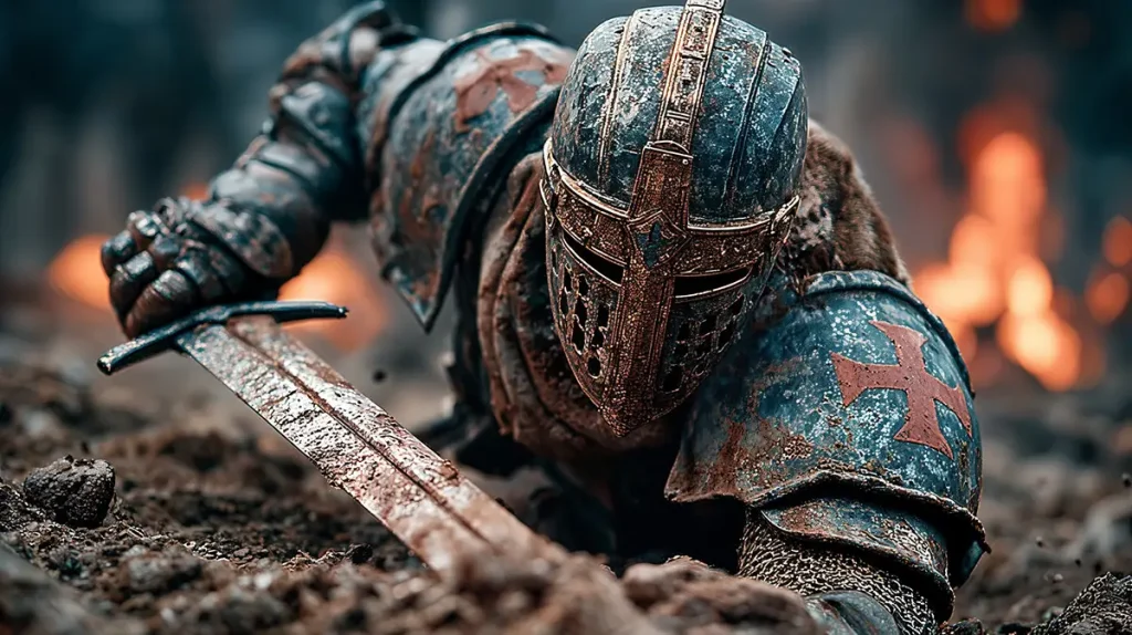 chierico che striscia nel fango